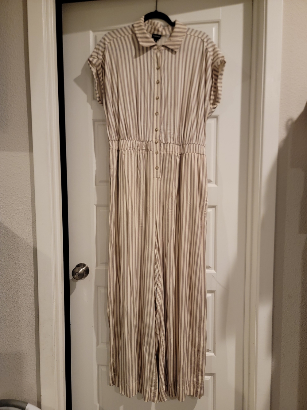 Torrid Xander Striped Jumpsuit 0